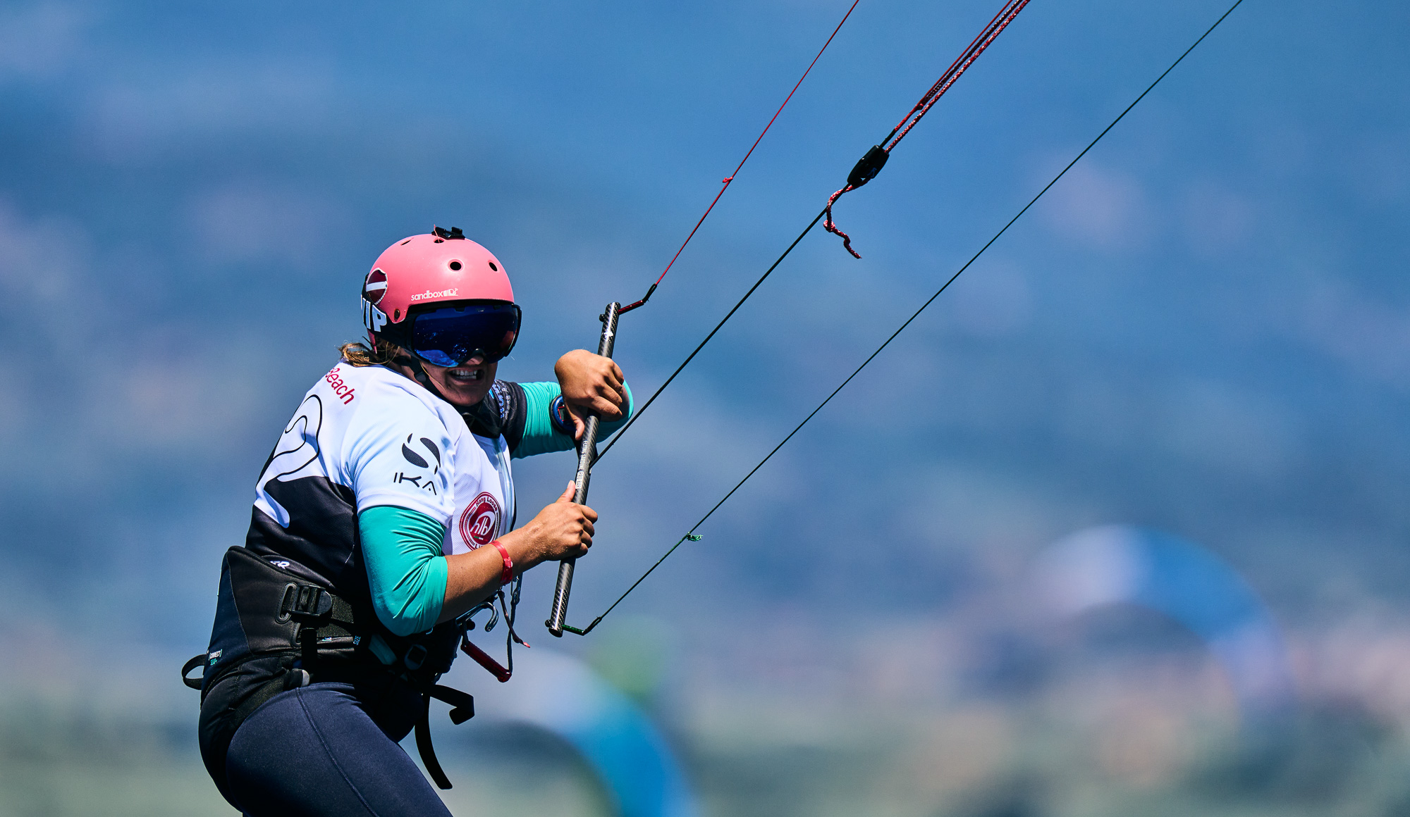 Aija Ambrasa is thrilled to be leading after day 1