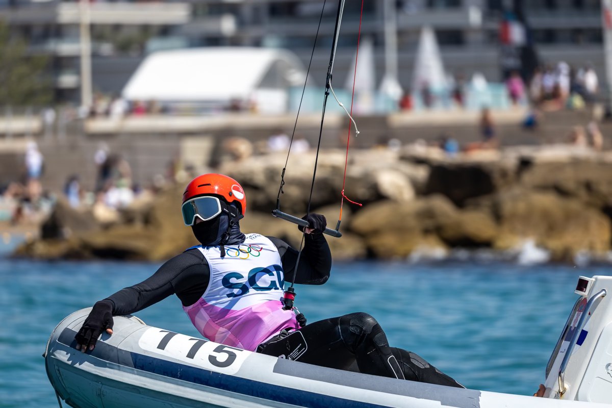 © Nikos Alevromytis: Max Maeder moved in the lead after placing third in the only race of the day