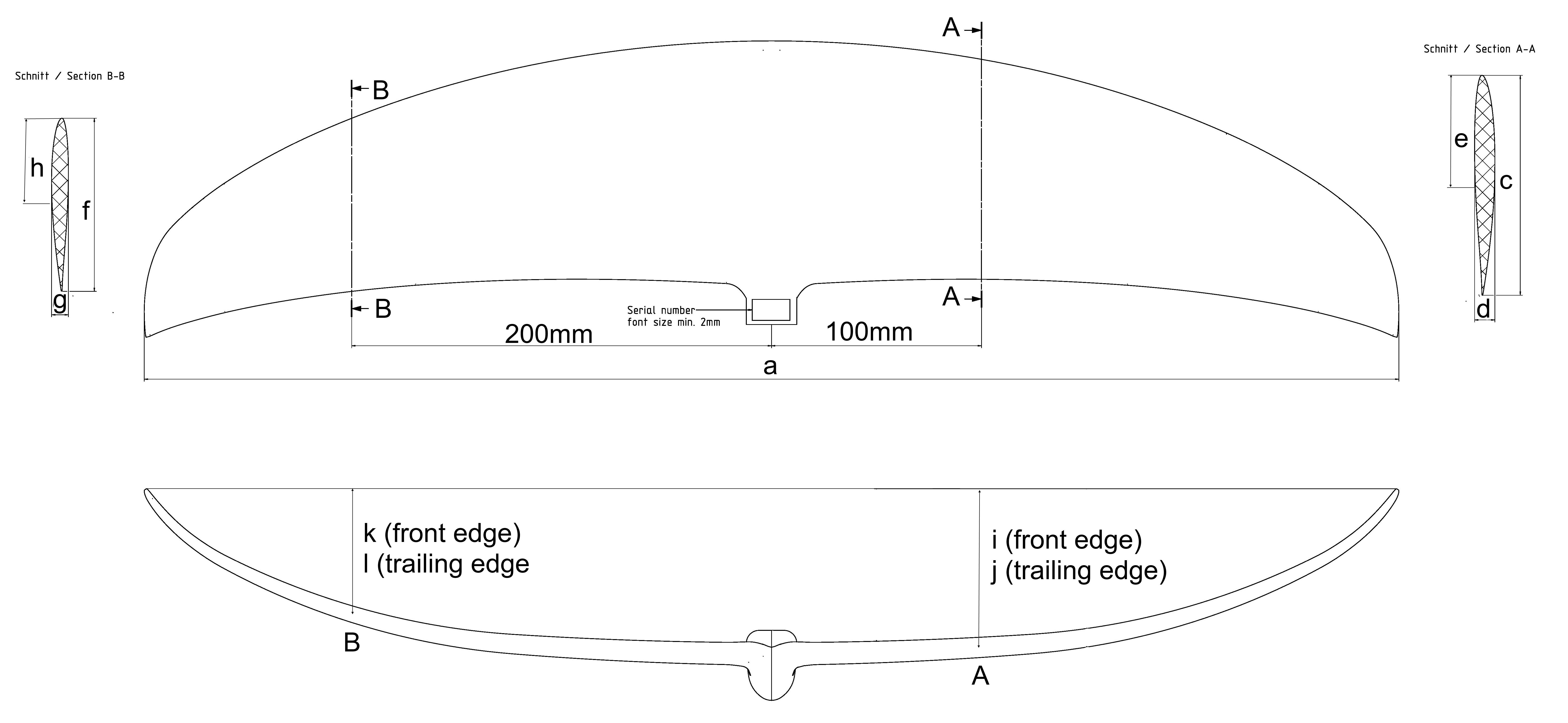 foil measurements frontwing