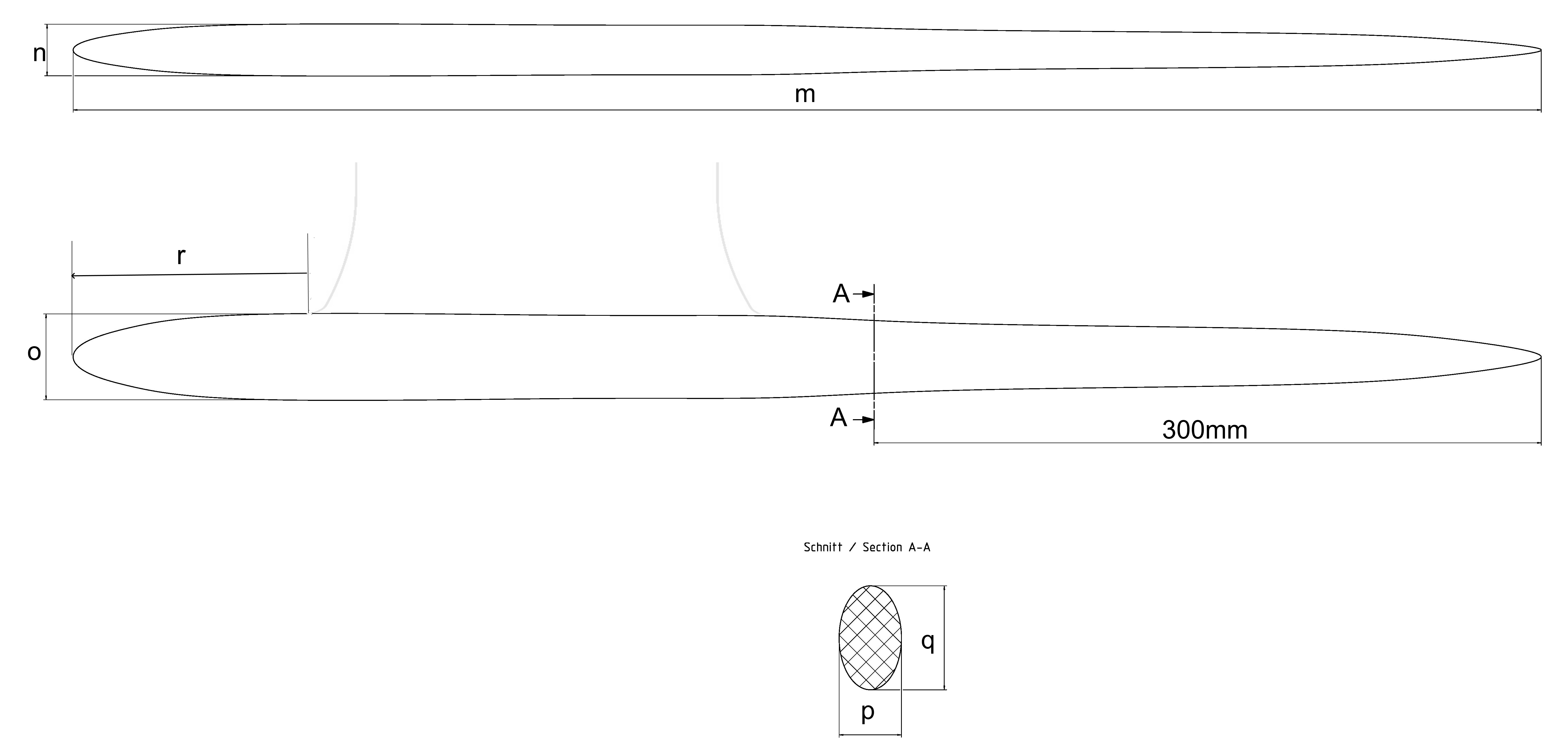 foil measurements-fuselage 2